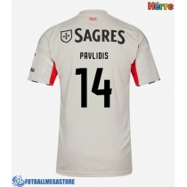 Fotballdrakt Herre Benfica Vangelis Pavlidis #14 Bortedrakt 2025-26 Kortermet